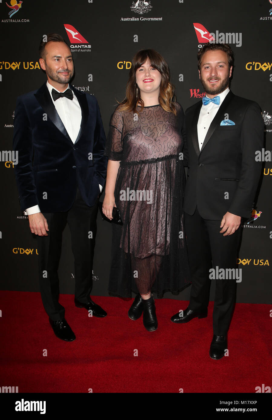 LOS ANGELES, CA - 27 de enero: los huéspedes, en el año 2018 G'Day USA Black Tie de Gala en el Hotel Intercontinental en el centro de Los Ángeles en Los Ángeles, California el 27 de enero de 2018. Crédito: Faye Sadou/MediaPunch Foto de stock