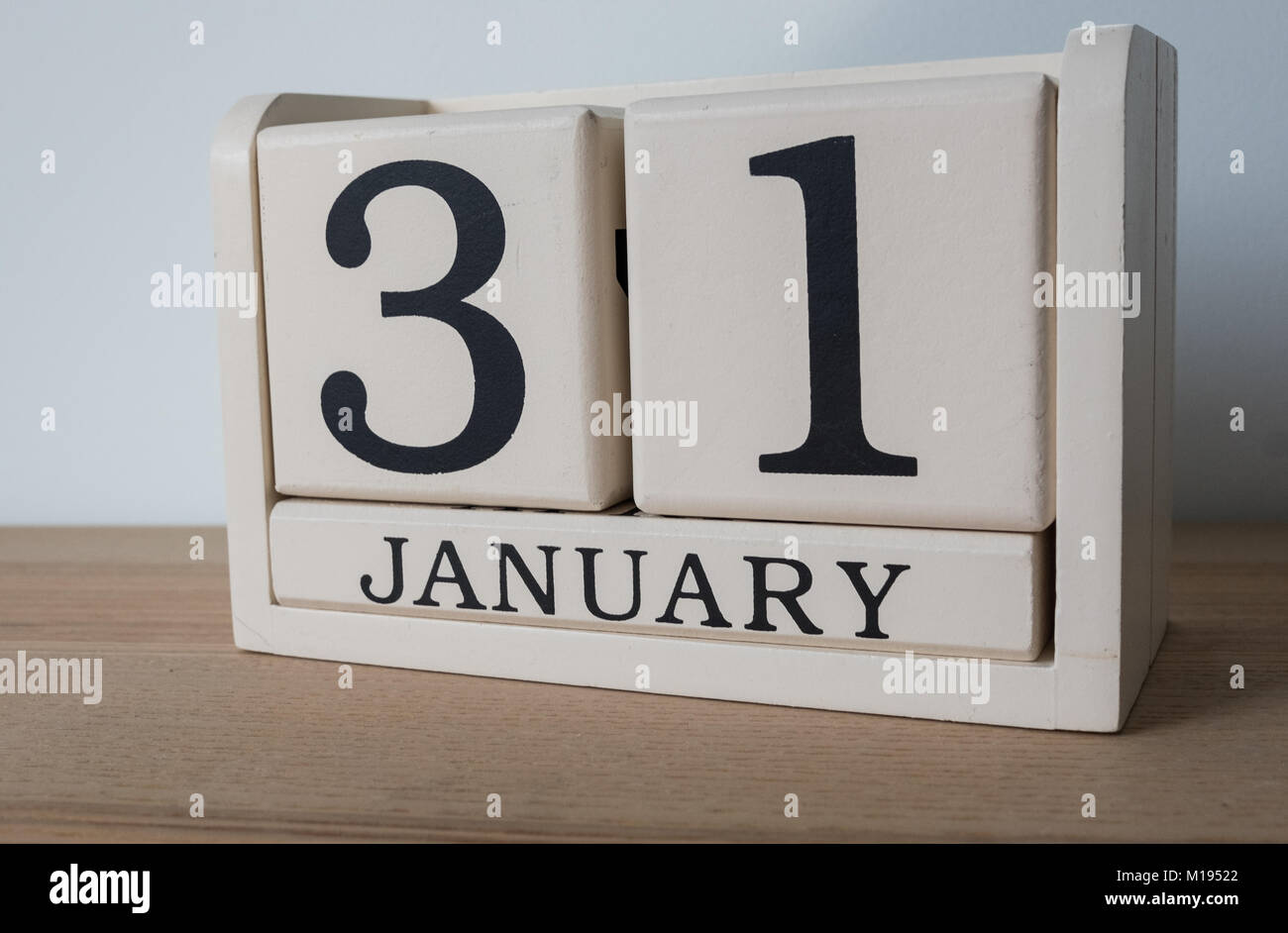 El 31 de enero, fecha en el calendario. Autoevaluación plazo impuesto para trabajadores autónomos en el REINO UNIDO Foto de stock