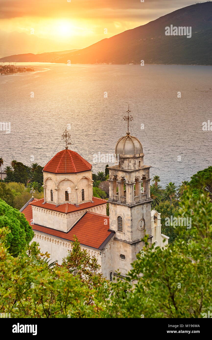 Savina Monasterio, Herceg Novi, Montenegro Foto de stock