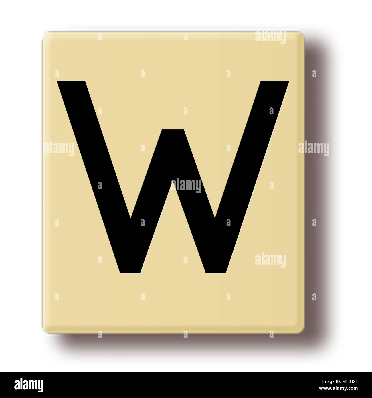 Letra scrabble w Imágenes recortadas de stock Alamy
