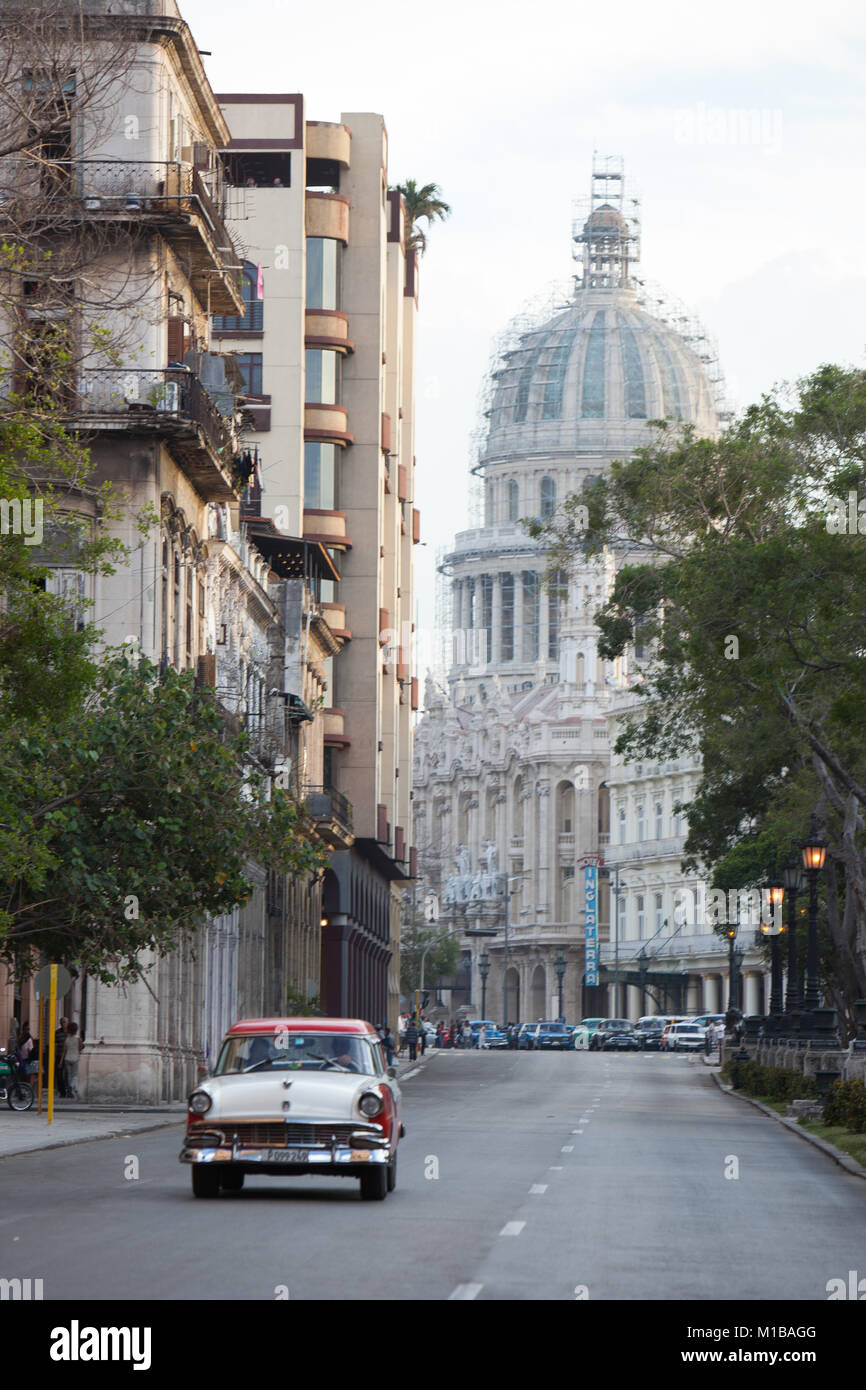 La reconstrucción de la Capital Foto de stock