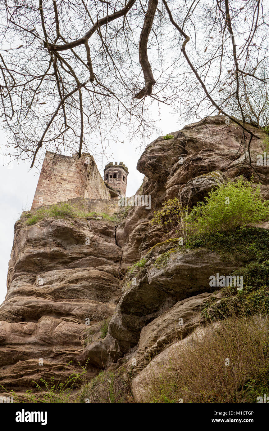 Hardenberg, ruina del castillo cerca de Nörten-Hardenberg, distrito de Northeim, Baja Sajonia, Alemania Foto de stock
