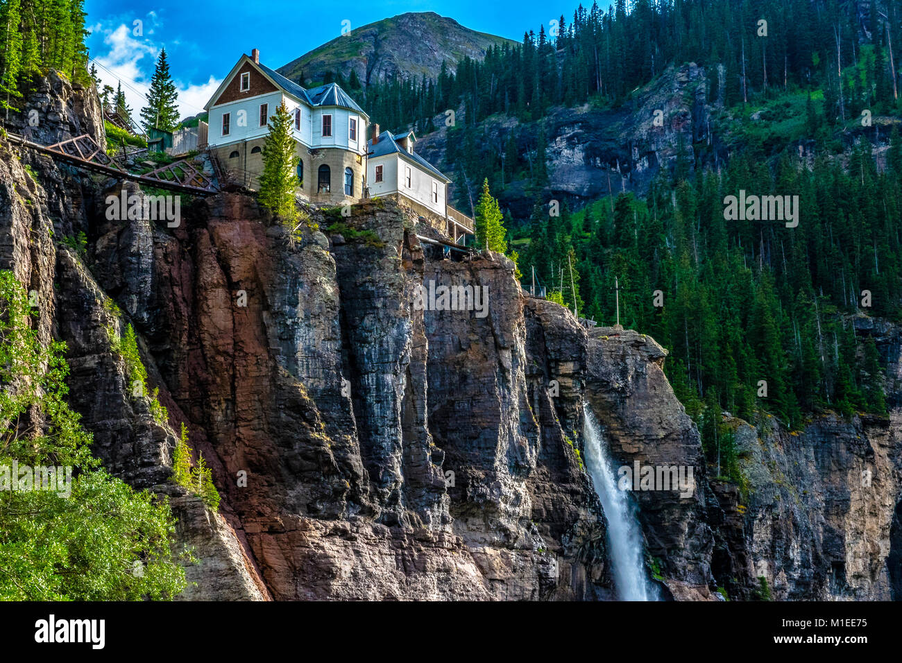 Bridal Veil Falls En Telluride Colorado Fotografia De Stock Alamy