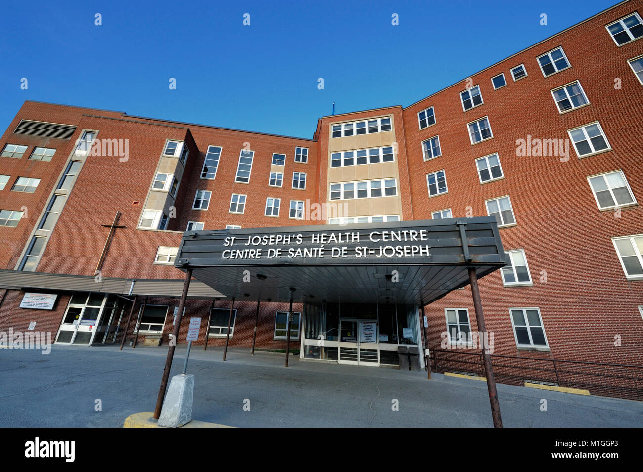 Esta es la antigua Sudbury San José centro de salud (el Hospital General de Sudbury). Ahora cerrada Foto de stock