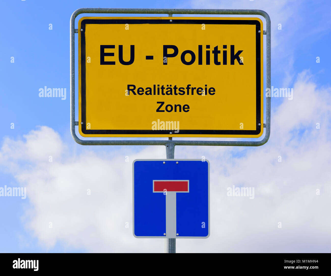 En Brüssel Europapolitik als zona realitätsfreie Foto de stock