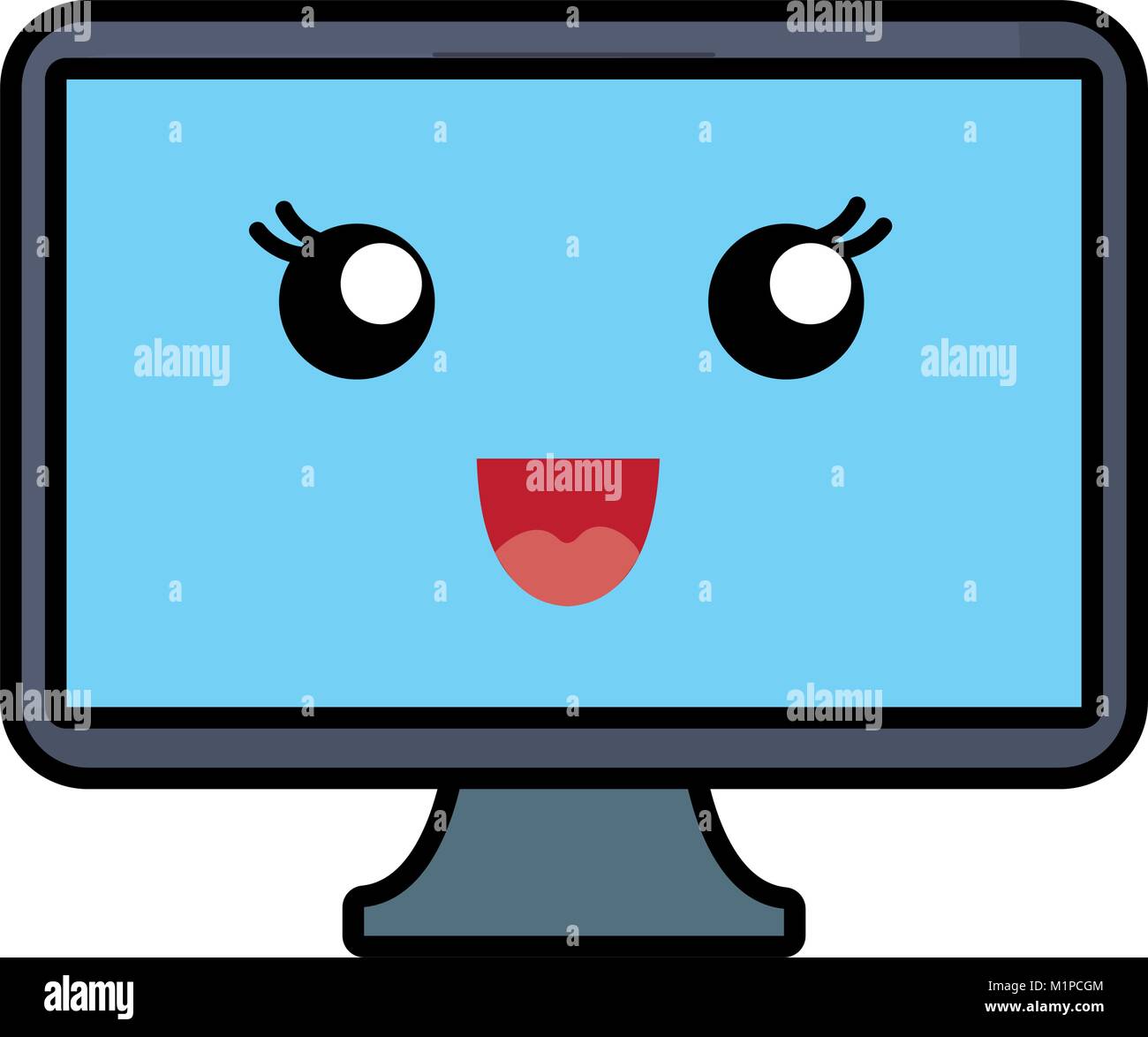 Icono del monitor de ordenador Ilustración del Vector