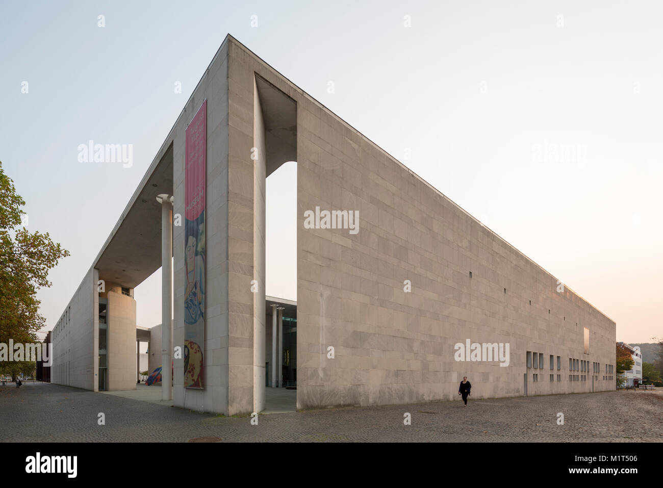 Bonn, Museumsmeile, Kunstmuseum Bonn 1992 von Axel Schultes erbaut Foto de stock