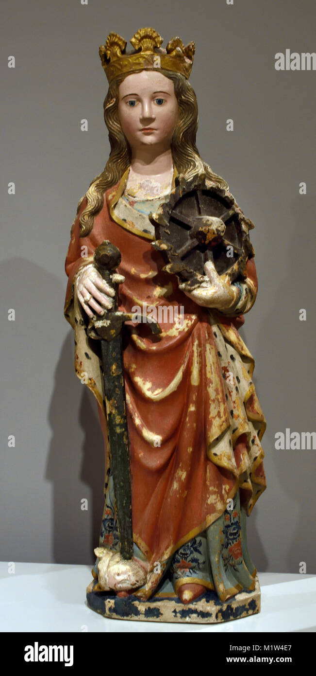 Santa Caterina - Santa Catalina,1460, João Alfonso, del siglo XV, portugués ibérico, Portugal Foto de stock