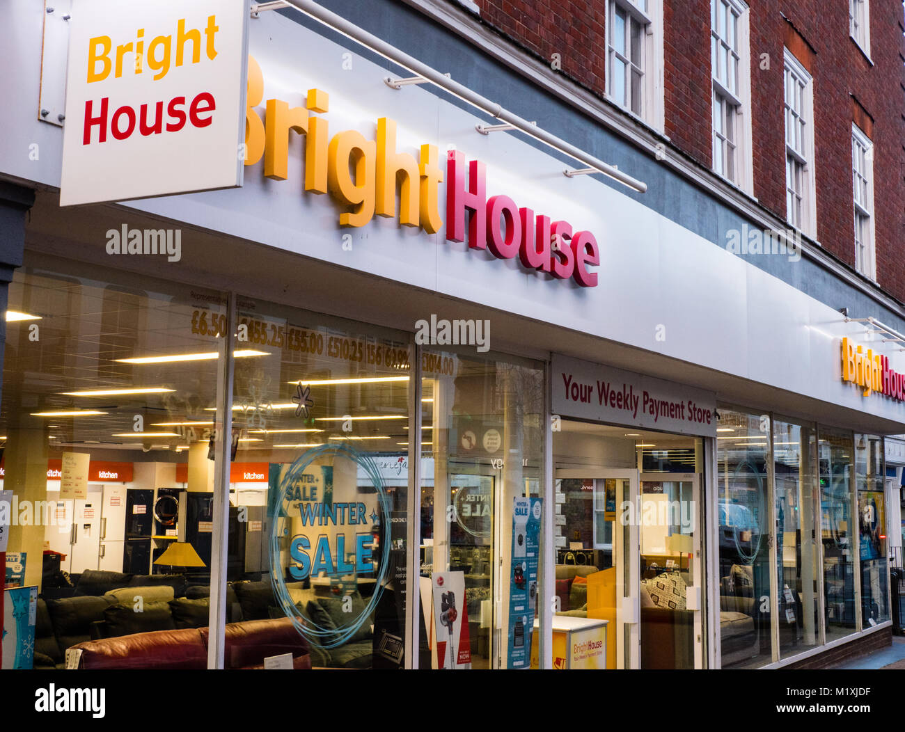 Bright House Credit Shop, Newport, Isla de Wight, Inglaterra, Reino Unido, GB. Foto de stock