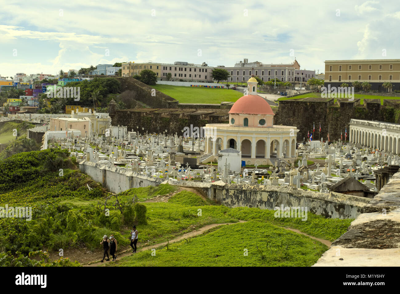 Santa María Magdalena de Pazzis Cementerio Viejo San Juan PR Foto de stock