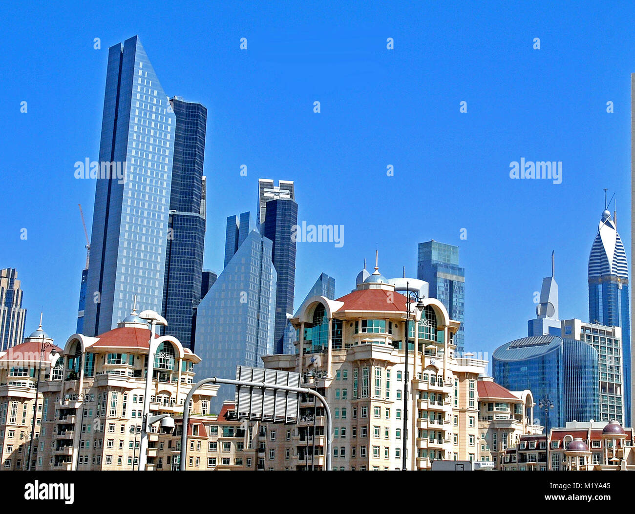 Skyline Dubai EMIRATOS ÁRABES UNIDOS Foto de stock