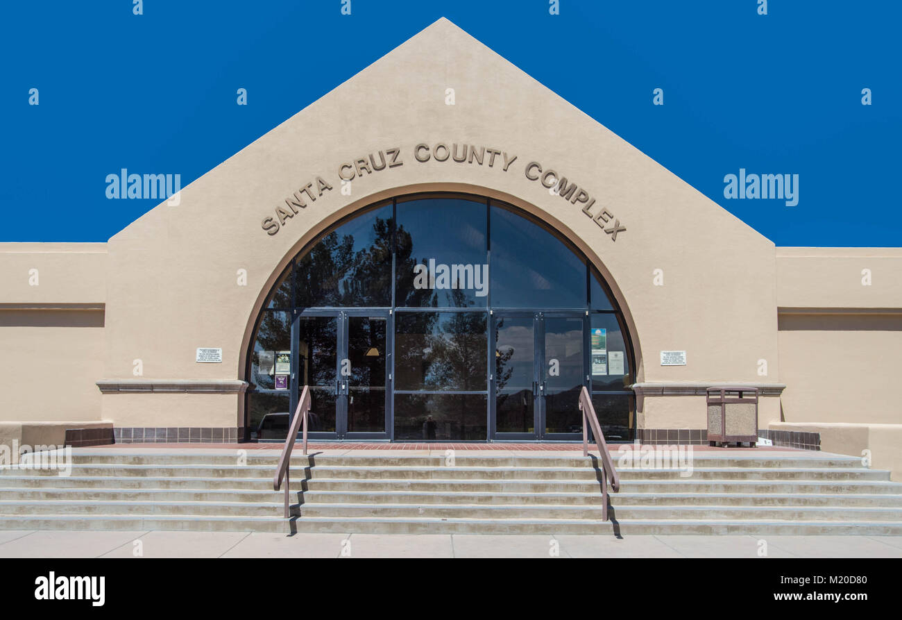 Santa Cruz County Courthouse en Nogales Arizona Fotograf a de