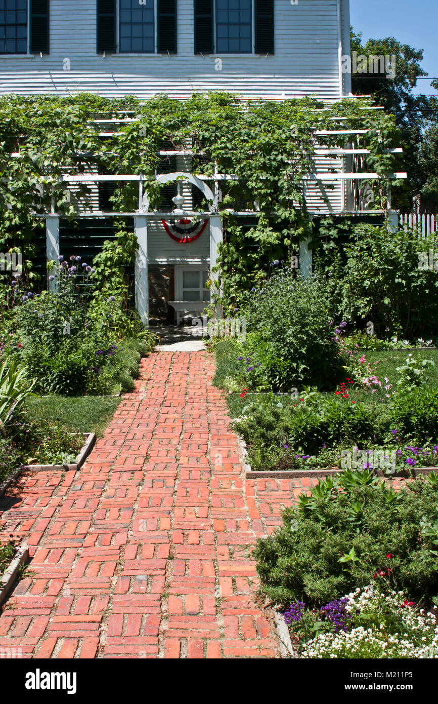 Goodwin mansion y jardines formales, Strawbery Banke Museum, la