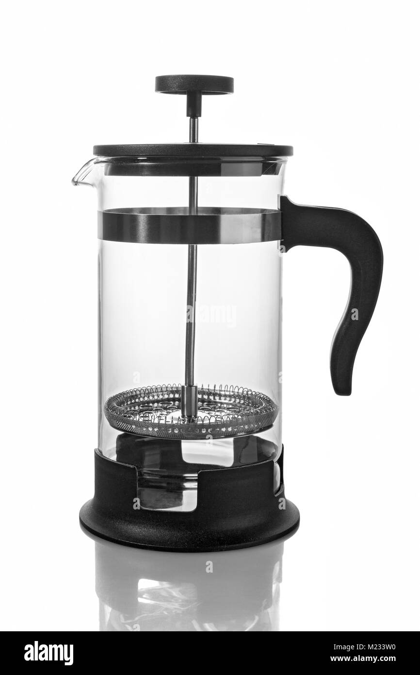 Prensa Francesa Coffee Maker Imágenes de stock en blanco y negro - Alamy