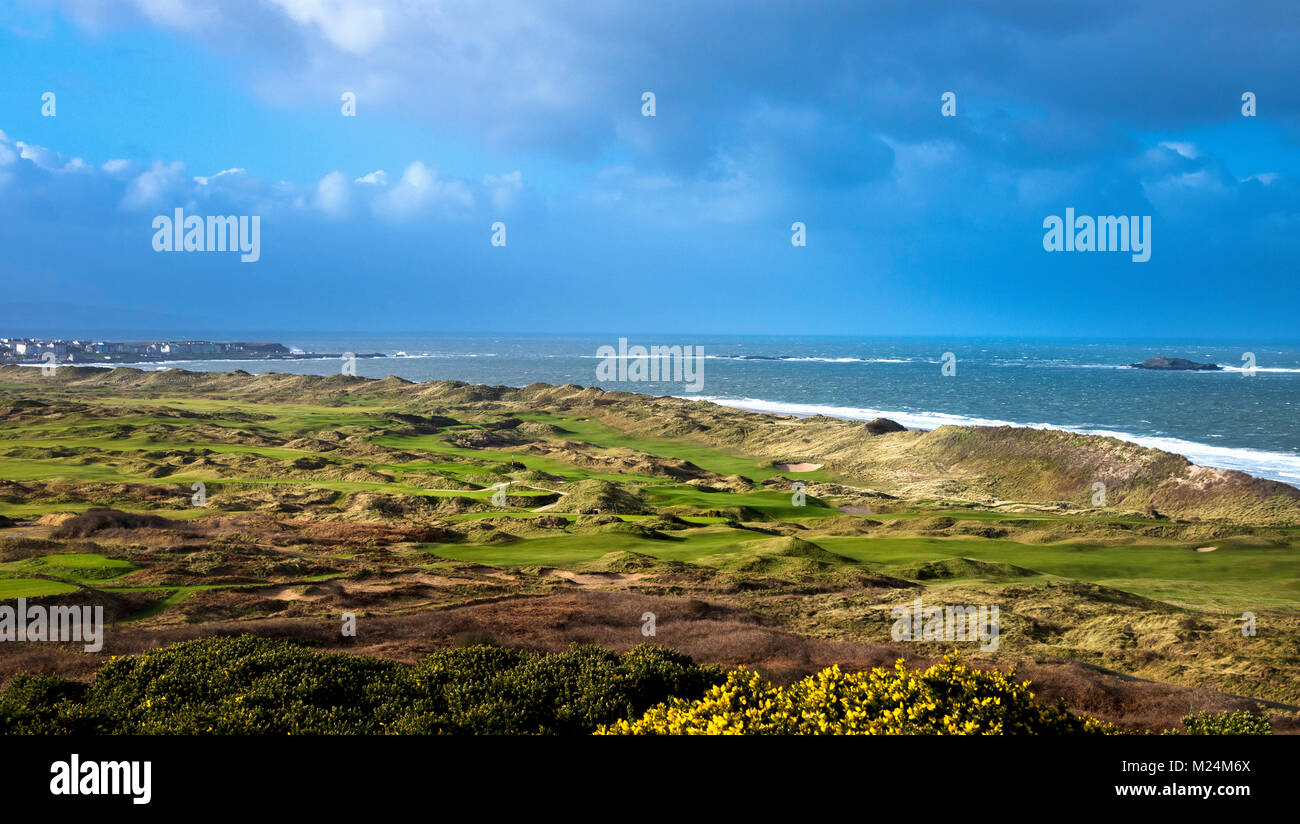 El Club de Golf Royal Portrush, Irlanda del Norte de 2018 Foto de stock