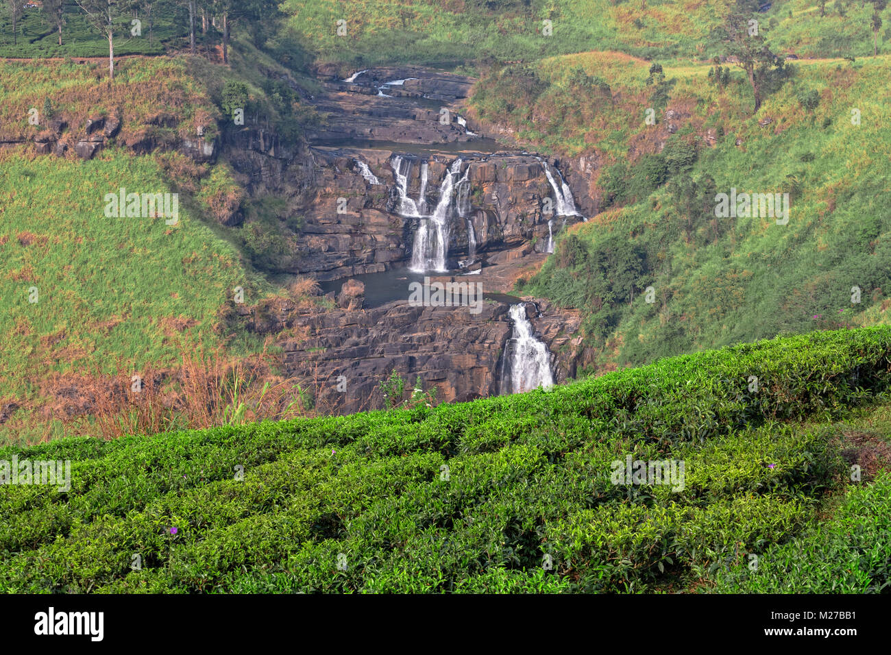 St Clair falls, Nuwara Eliya, Sri Lanka, Asia Foto de stock