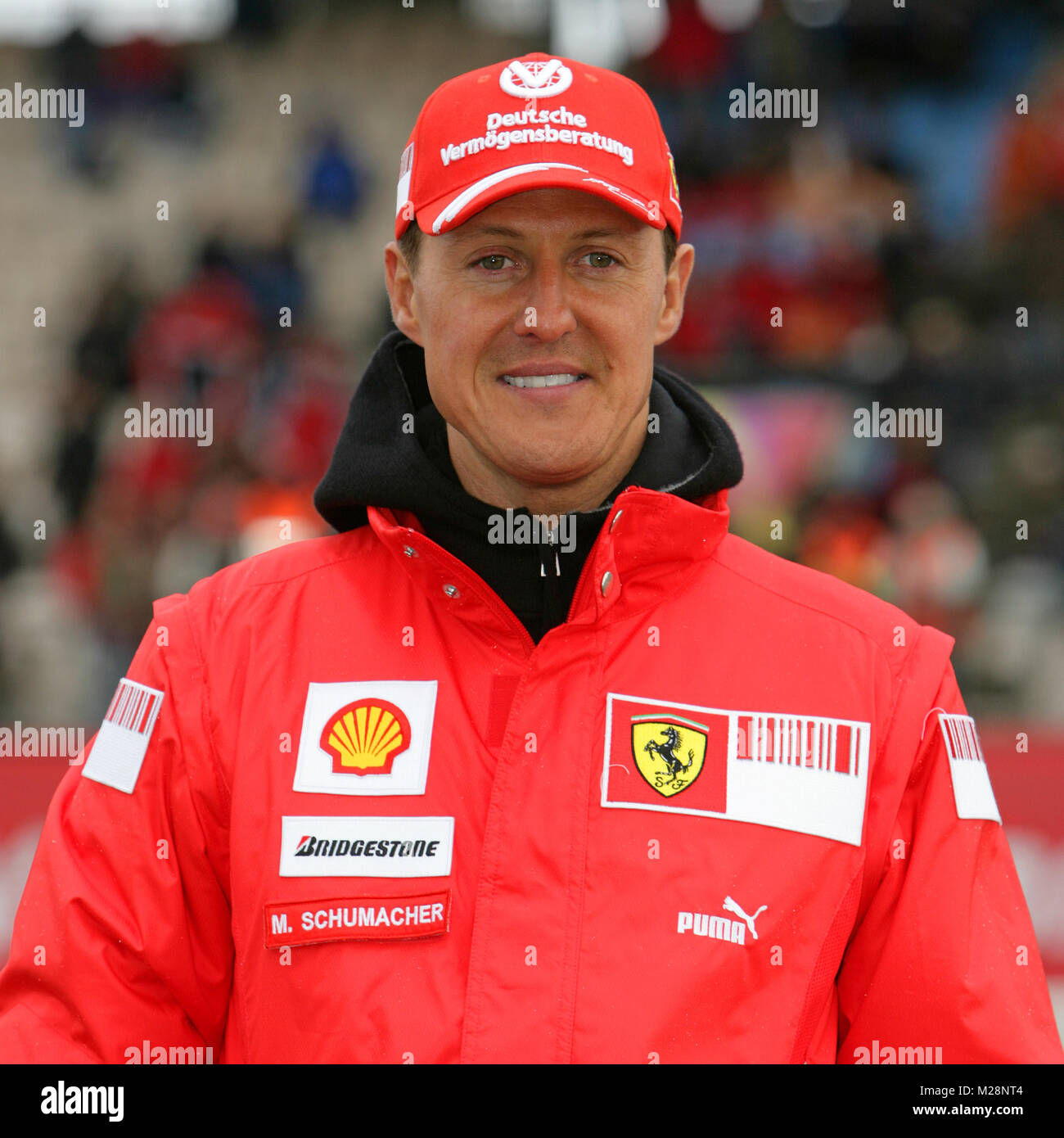 Michael Schumacher am Sonntag 12.08.2009 bei den días de carreras Ferrari  auf dem Nuerburgring Fotografía de stock - Alamy