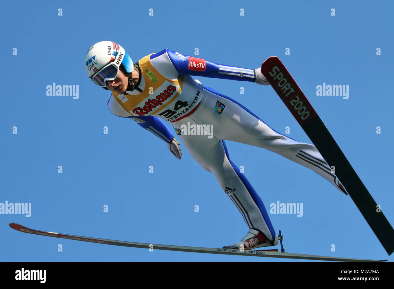Joachim Hauer (Norwegen / ni) beim Teamwettkampf - FIS Sommer Grand Prix Foto de stock