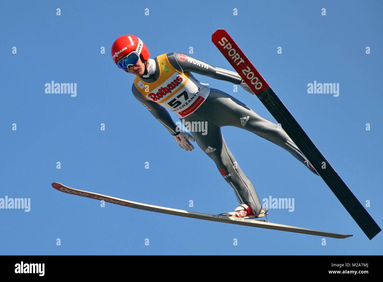 Stephan Leyhe (SC) beim Teamwettkampf Willingen - FIS Sommer Grand Prix Foto de stock