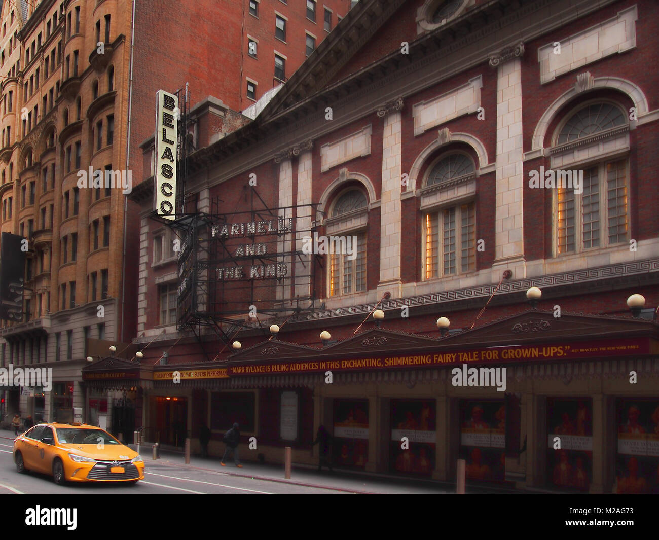 Nueva York, Nueva York, EE.UU.. Febrero 1, 2018. El Teatro Belasco en West 44th Street en midtown Manhattan Foto de stock