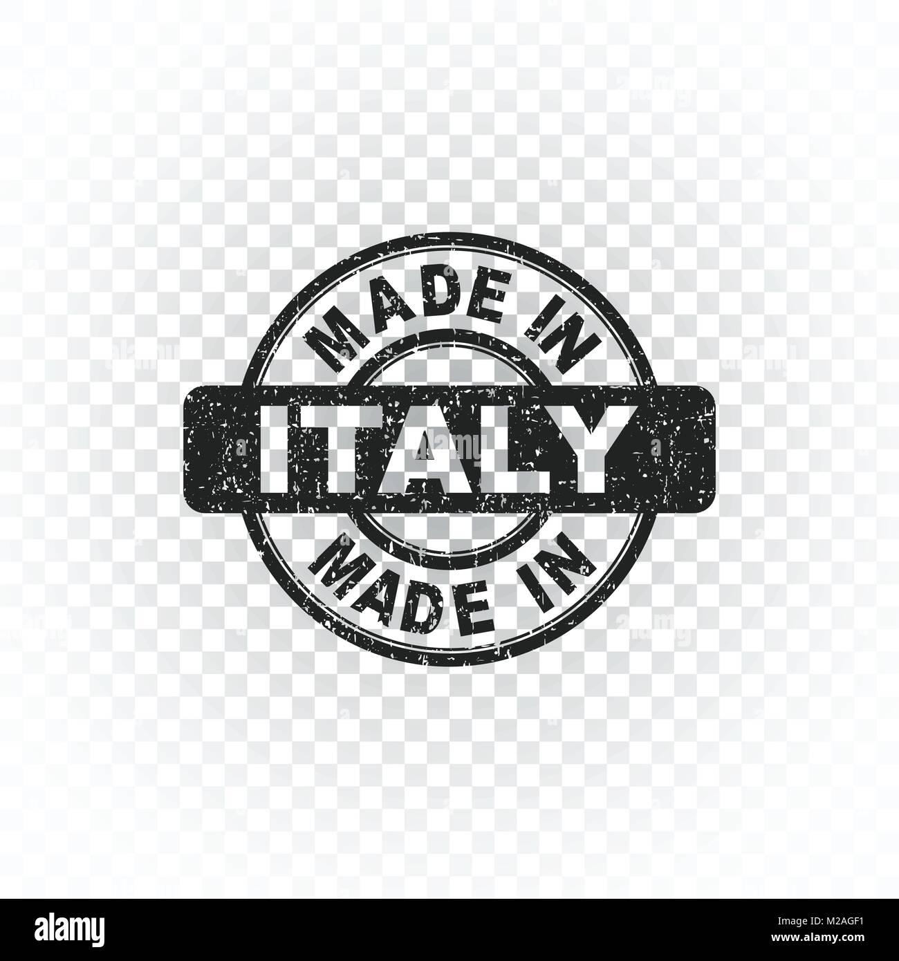 Sello de Made in Italy. Ilustración vectorial sobre fondo aislado Ilustración del Vector
