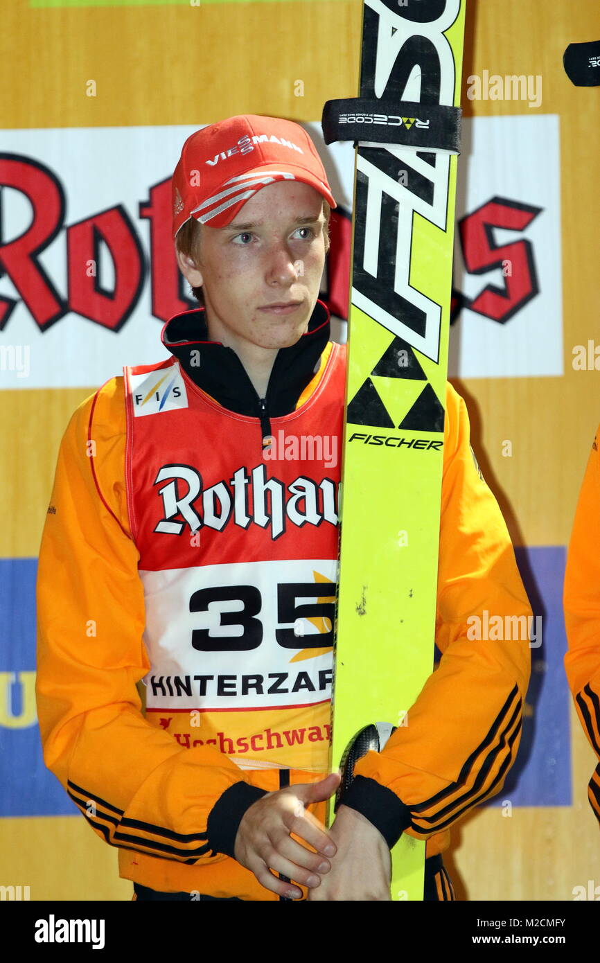 Dominik MAYLÄNDER, SC Degenfeld bei DM Skispringen Hinterzarten 2014 Foto de stock