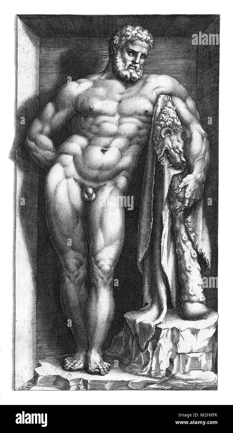 Hércules, Héroe Romano y Dios Foto de stock