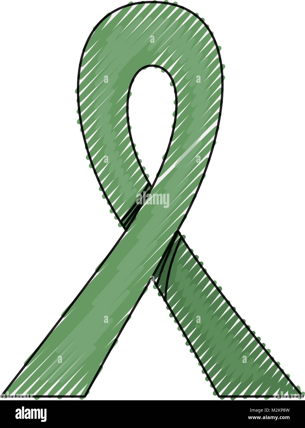 Símbolo de paz puntilla de color crayola silueta Imagen Vector de stock