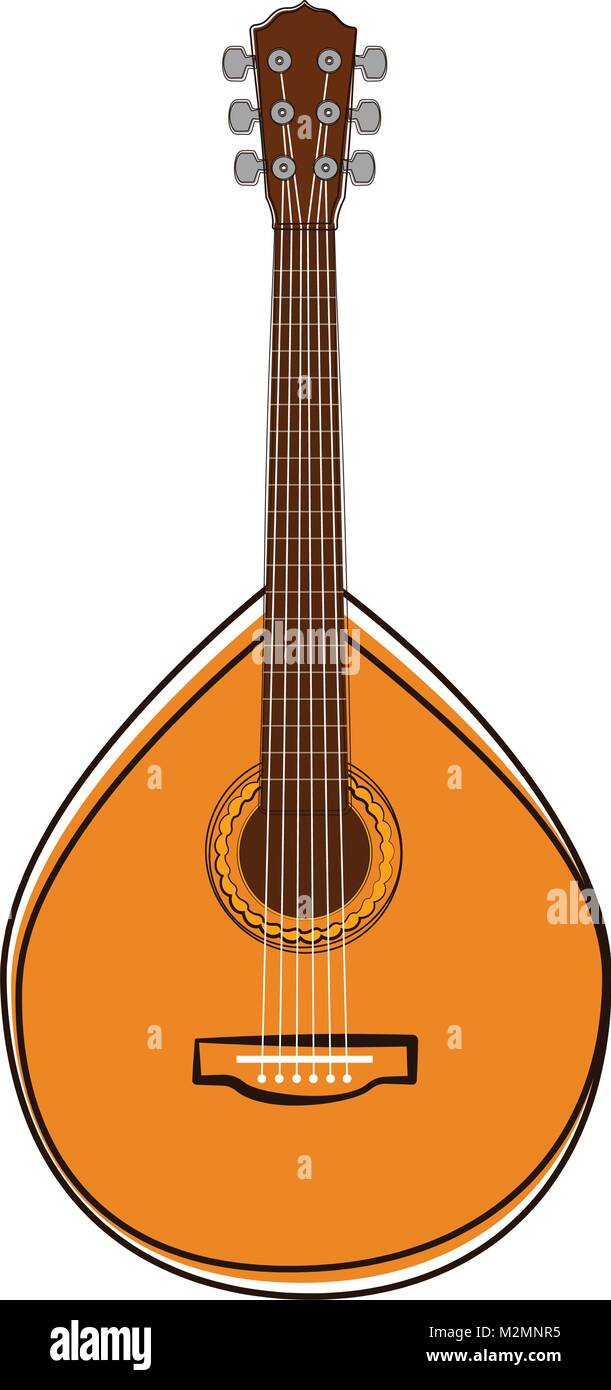 bufanda enaguas Superioridad Guitarra portuguesa Imágenes vectoriales de stock - Alamy