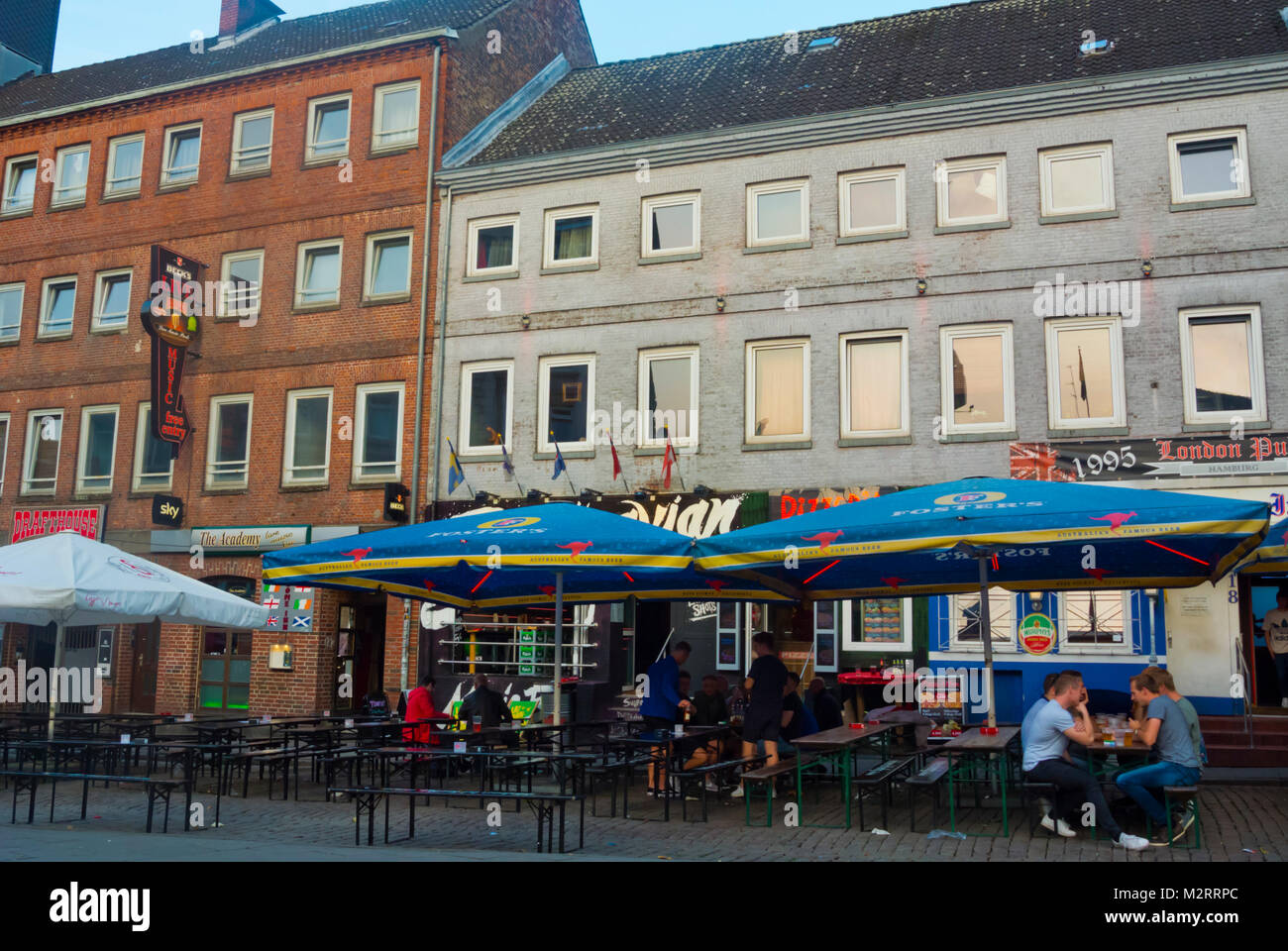 Hans-Albers-Platz, St Pauli, Hamburgo, Alemania. Foto de stock