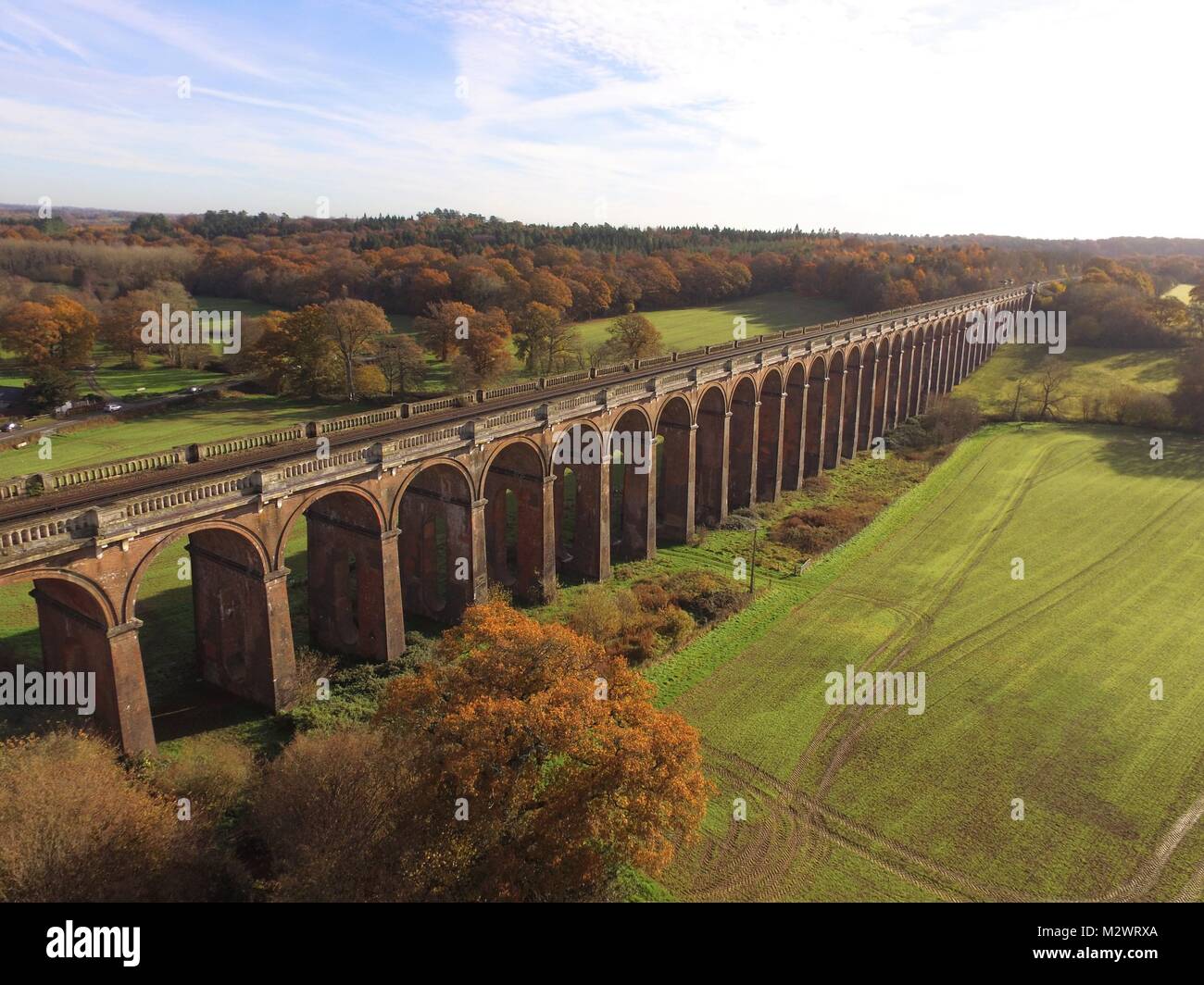 Valle Ouse Viaducto cruza el río Ouse en Sussex, Inglaterra. Construido