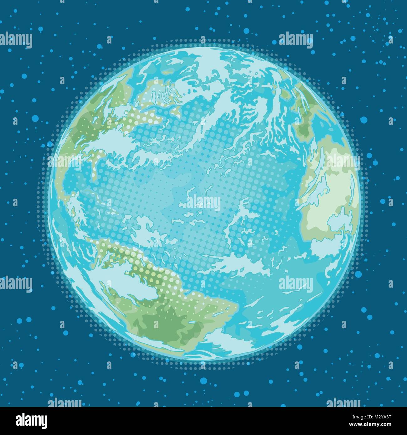 Planeta Tierra. El clima, la naturaleza y el medio ambiente Ilustración del Vector