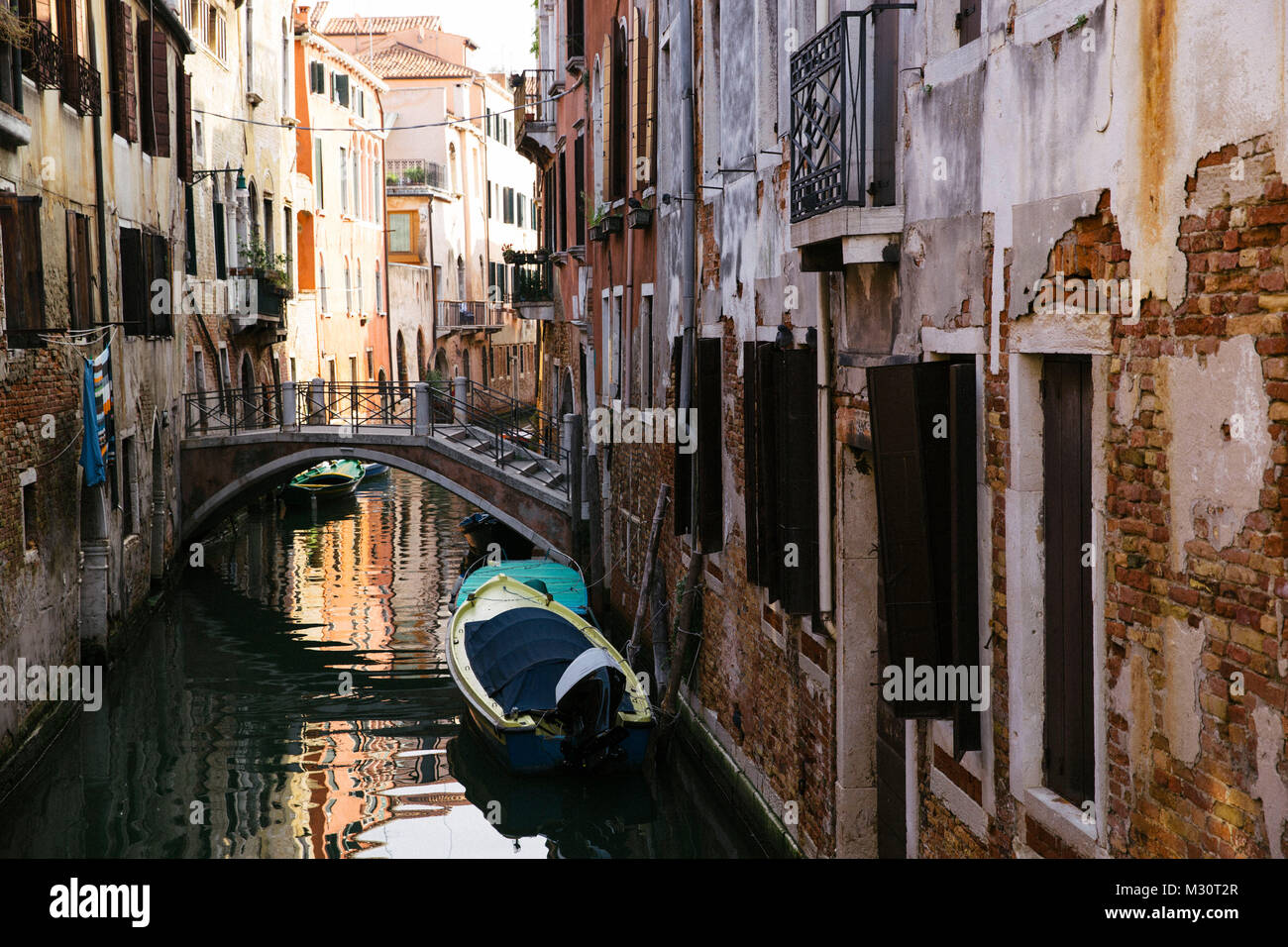 La fotografía de la calle en la ciudad de Venecia, Italia Foto de stock