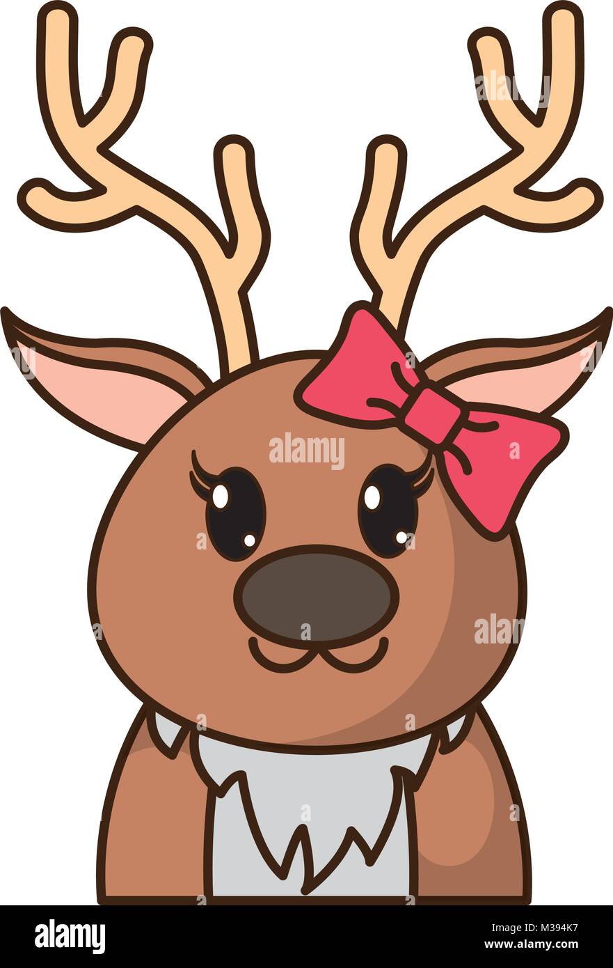 Reno hembra Imágenes vectoriales de stock - Alamy