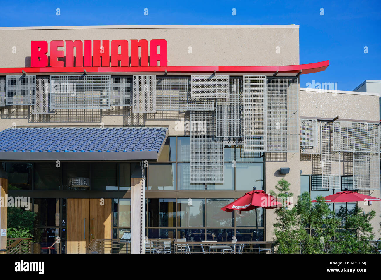 Los Angeles, Jan 7: Vista exterior del famoso restaurante de estilo japonés Benihana en enero 7, 2018 en Los Angeles, California Foto de stock