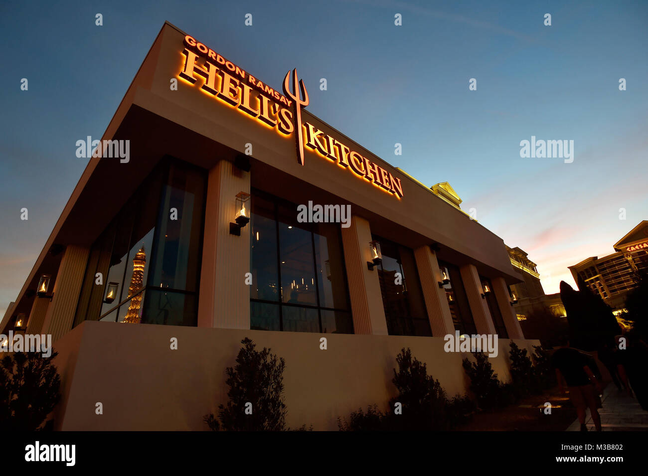 Las Vegas Nevada Ee Uu 10 Feb 2018 Gordon Ramsay Hell S Kitchen Restaurant Es Visto En El Caesars Palace Hotel Y Casino En Las Vegas Nevada Crédito David Becker Zuma Alambre Alamy Live News Fotografía