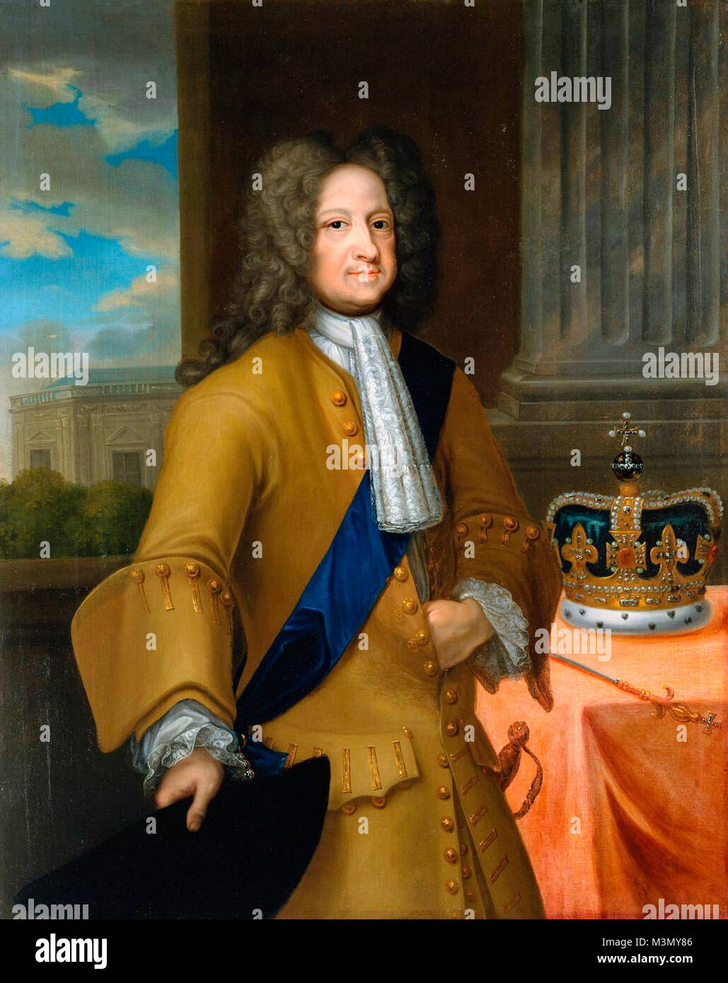 Jorge I de Gran Bretaña - Georg Wilhelm Lafontaine Foto de stock