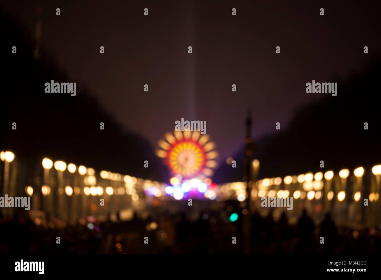 Silvesterparty am Brandenburger Tor en Berlin am 31.12.2016 Foto de stock