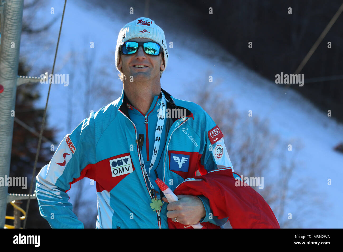 Heinz Kuttin, Cheftrainer Skispringen Österreich beim Neujahrsskispringen Garmisch-Partenkirchen 2017 Foto de stock