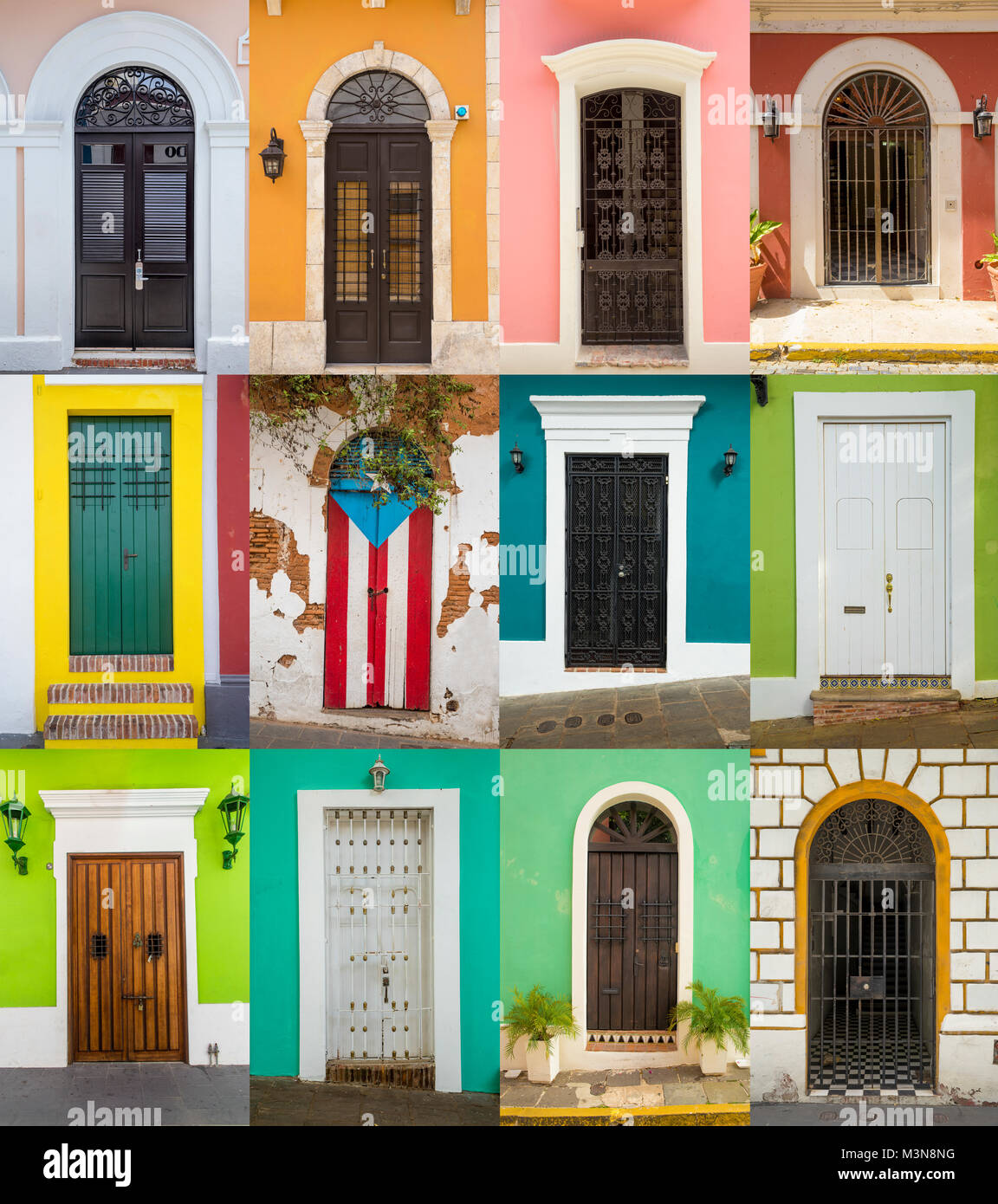 Las puertas de las casas en San Juan, Puerto Rico Fotografía de stock -  Alamy