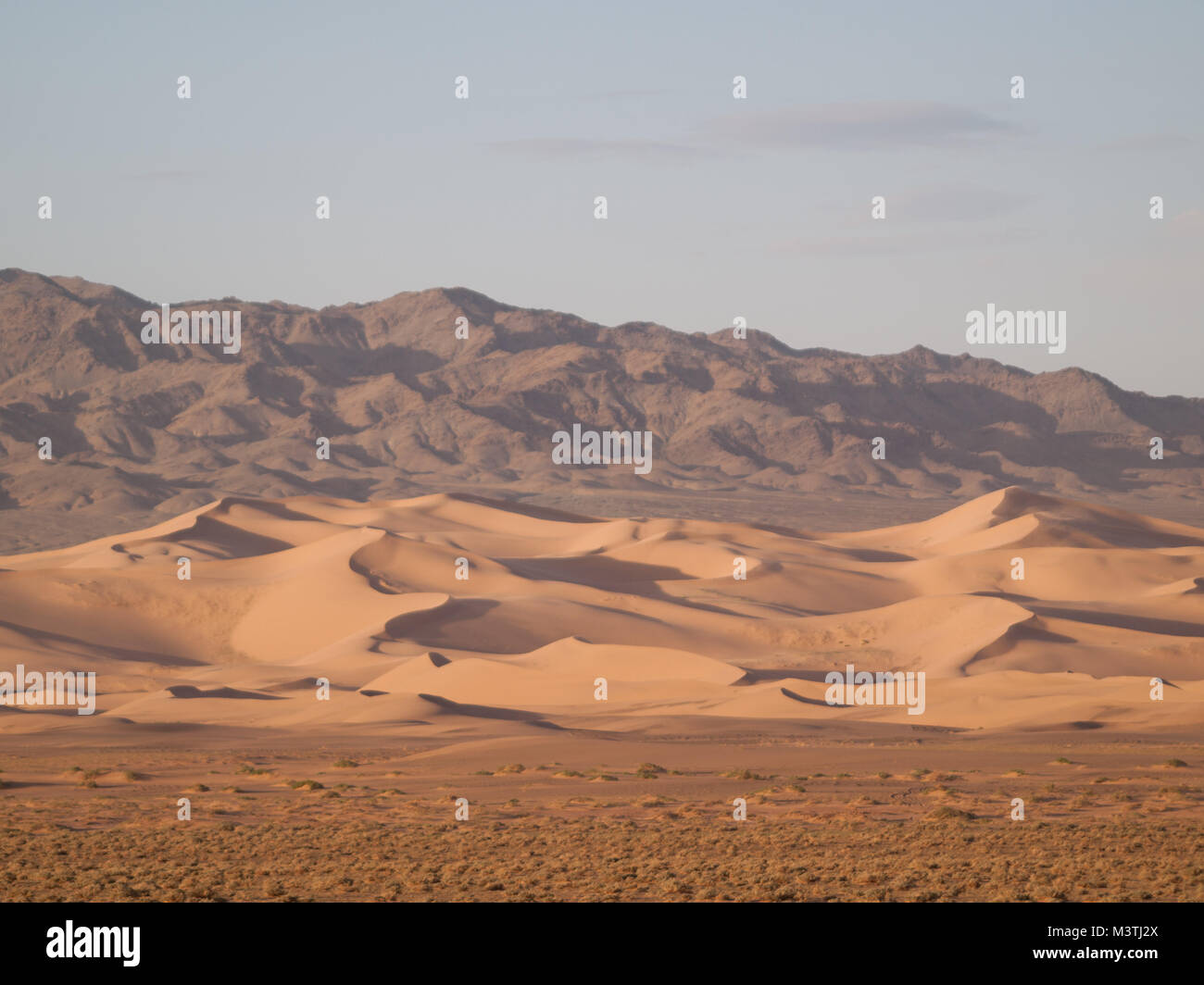 Khongoryn Els dunas de arena Foto de stock