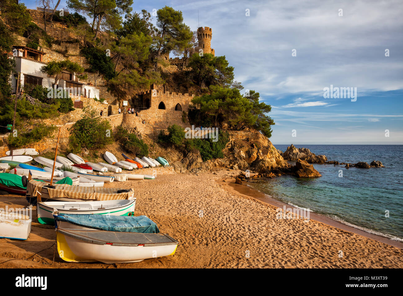 Lloret De Mar Pueblo Pintoresco Paisaje De La Costa Brava En