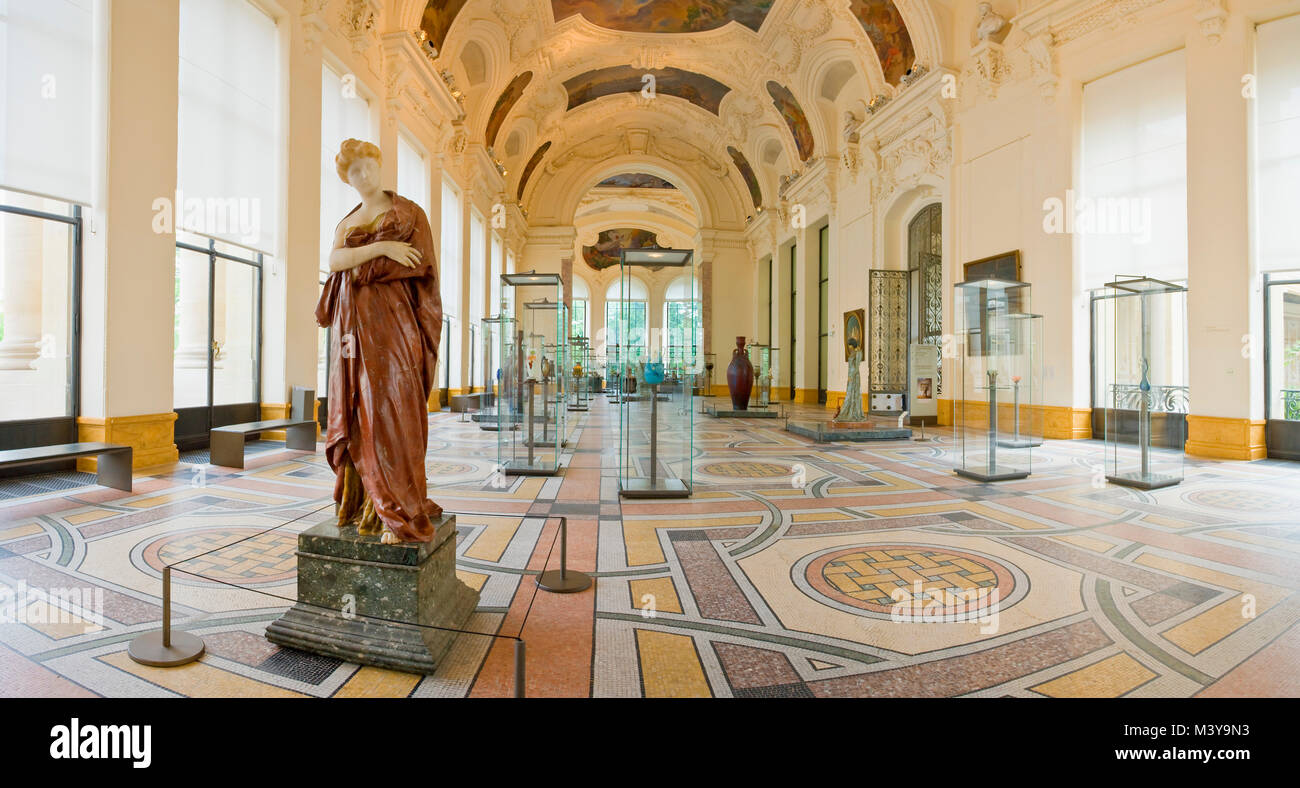 Francia, Paris, área listados como Patrimonio Mundial por la UNESCO, el Museo del Petit Palais Foto de stock