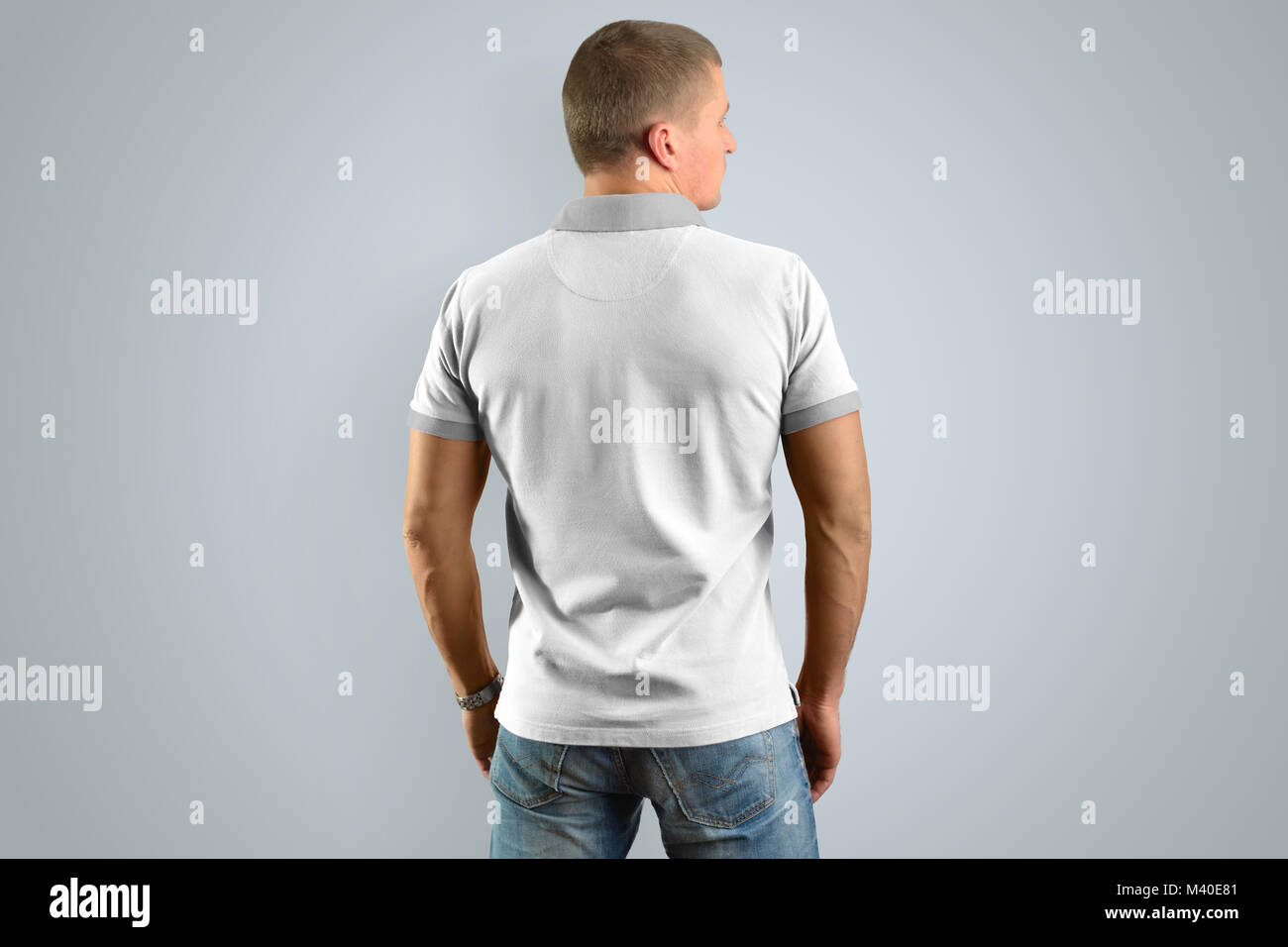 Camisa polo blanca fotografías e imágenes de alta resolución - Alamy