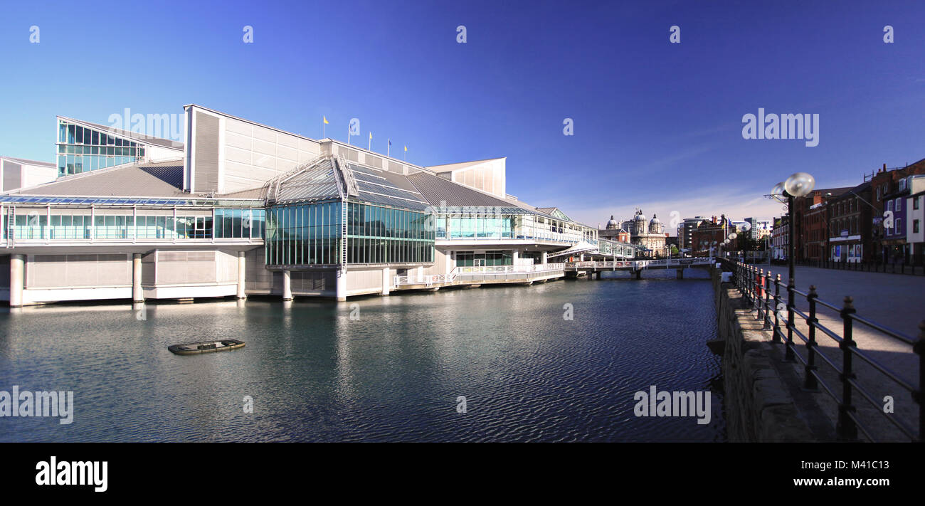 El centro comercial de Princes Quay, Princes Dock Street, Hull, Reino Unido Foto de stock