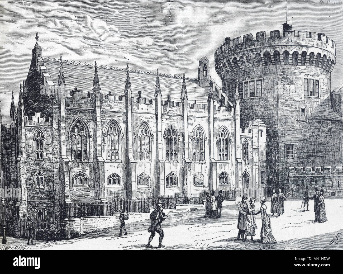 La Capilla Real dentro del castillo de Dublín, Irlanda. El renacimiento