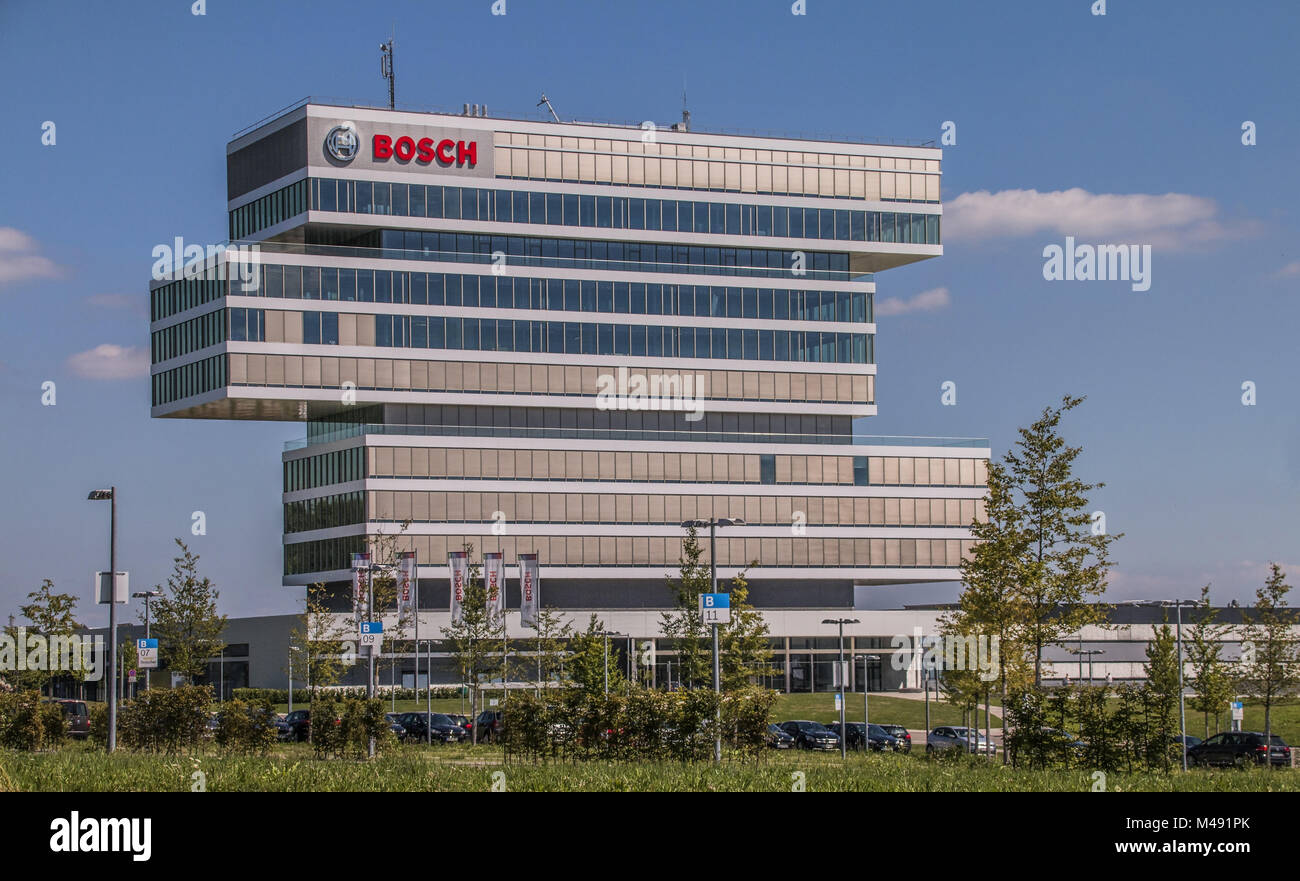 Edificio de Bosch en Malmsheim (investigación y desarrollo) barrio Leonberg Foto de stock