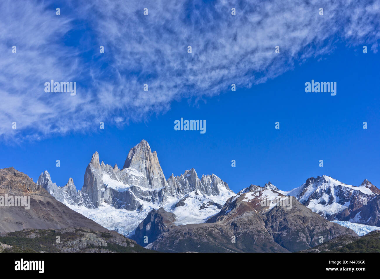 Monte Fitz Roy, Patagonia, Argentina, Sudamérica Foto de stock