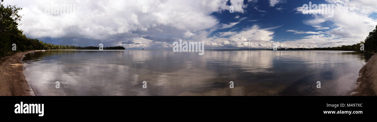 En Västergötland, Schweden Panoramablick Foto de stock
