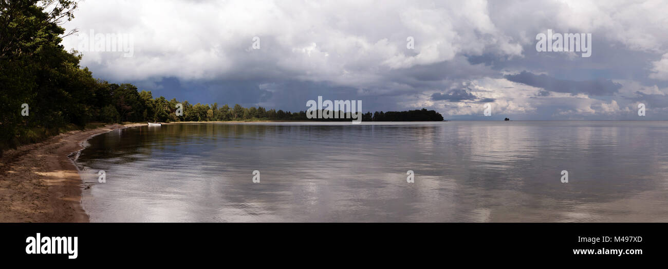 En Västergötland, Schweden Panoramablick Foto de stock